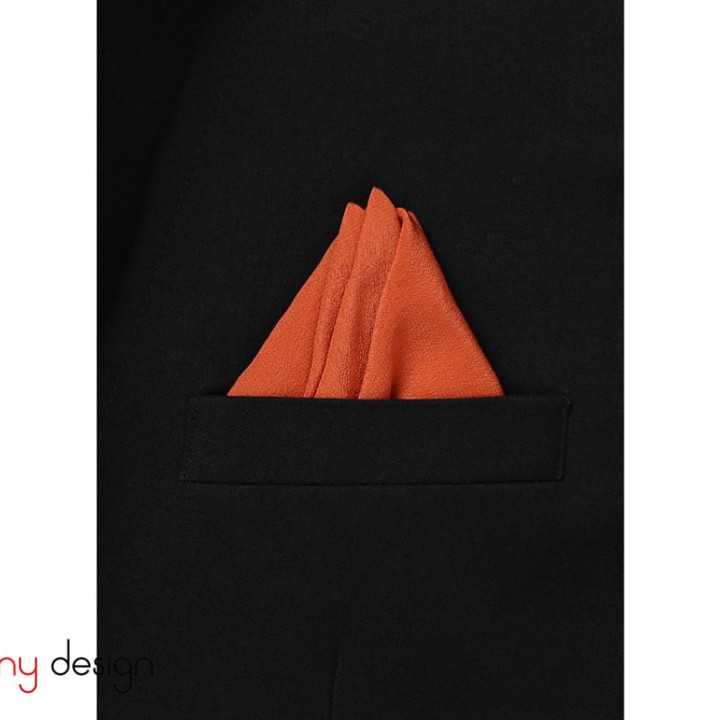 Silk pocket square- UMBER